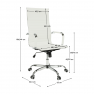 Irodai szék, fehér, AZURE 2 NEW