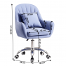 Irodai szék, kék Velvet szövet/króm, KLIAN Irodai szék, kék Velvet szövet/króm, KLIAN