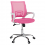 Irodai szék, rózsaszín/fehér, SANAZ TYP 2 Irodai szék, rózsaszín/fehér, SANAZ TYP 2