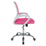 Irodai szék, rózsaszín/fehér, SANAZ TYP 2 Irodai szék, rózsaszín/fehér, SANAZ TYP 2