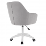 Irodai szék, szürke szövet/fehér, SANTY Irodai szék, szürke szövet/fehér, SANTY