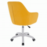 Irodai szék, szövet sárga/fehér, SANTY