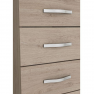 Komód 5-fiókos, tölgy arizona/szürke, GRAPHIC Komód 5-fiókos, tölgy arizona/szürke, GRAPHIC