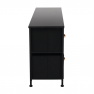 Komód szövet fiókokkal, fekete/piros juhar, KESIDY TYP 3 Komód szövet fiókokkal, fekete/piros juhar, KESIDY TYP 3