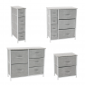Komód szövet fiókokkal, szürke/fehér/világosszürke, ROSITA TYP 4 Komód szövet fiókokkal, szürke/fehér/világosszürke, ROSITA TYP 4