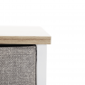 Komód szövet fiókokkal, világosszürke/fehér/bézs, OFELIA TYP 1 Komód szövet fiókokkal, világosszürke/fehér/bézs, OFELIA TYP 1