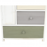 Komód, fehér/színes fiókok, MONET 1 NEW