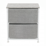 Komód/éjjeliszekrény szövet fiókokkal, szürke/fehér/világosszürke, ROSITA TYP 1 Komód/éjjeliszekrény szövet fiókokkal, szürke/fehér/világosszürke, ROSITA TYP 1