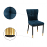 Dizájner ebédlőszék, petróleum Velvet szövet, EPONA Dizájner ebédlőszék, petróleum Velvet szövet, EPONA