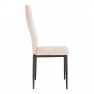 Szék, bézs Dulux Velvet szövet/fekete fém, COLETA NOVA