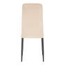 Szék, bézs Dulux Velvet szövet/fekete fém, COLETA NOVA