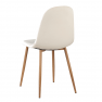Szék, bézs Dulux Velvet szövet/bükk, LEGA