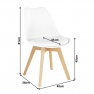 Szék, fehér/bükk, BALI 2 NEW