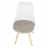 Szék, fehér/szürke-bézs, DAMARA