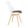 Szék, fehér/csoki, DAMARA