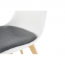 Szék, fehér/szürke, DAMARA