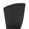 Szék, fekete öko bőr /króm FINA