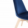 Szék, kék Velvet anyag /bükk, LORITA Szék, kék Velvet anyag /bükk, LORITA