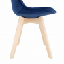 Szék, kék Velvet anyag /bükk, LORITA Szék, kék Velvet anyag /bükk, LORITA
