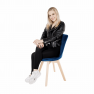 Szék, kék Velvet anyag /bükk, LORITA Szék, kék Velvet anyag /bükk, LORITA