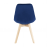 Szék, kék Velvet anyag /bükk, LORITA Szék, kék Velvet anyag /bükk, LORITA