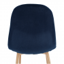 Szék, kék Velvet szövet/bükk, LEGA