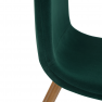 Szék, smaragd Velvet szövet/bükk, LEGA