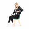 Szék, smaragd Velvet anyag /bükk, LORITA Szék, smaragd Velvet anyag /bükk, LORITA