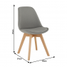 Szék, szürke/bükk, LORITA Szék, szürke/bükk, LORITA