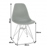 Szék, szürke, ANISA 2 NEW