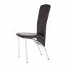 Szék, sötétbarna öko bőr / króm, FINA Szék, sötétbarna öko bőr / króm, FINA