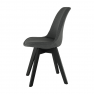 Szék, sötétszürke/fekete, LORITA