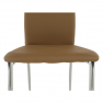 Szék, textilbőr bézs/króm, ERVINA Szék, textilbőr bézs/króm, ERVINA