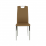Szék, textilbőr bézs/króm, ERVINA Szék, textilbőr bézs/króm, ERVINA