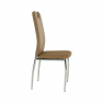 Szék, textilbőr bézs/króm, ERVINA Szék, textilbőr bézs/króm, ERVINA