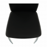 Szék, textilbőr fekete/króm, ERVINA Szék, textilbőr fekete/króm, ERVINA