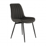 Szék, sötétszürke/fekete, HAZAL Szék, sötétszürke/fekete, HAZAL