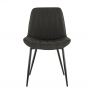 Szék, sötétszürke/fekete, HAZAL Szék, sötétszürke/fekete, HAZAL