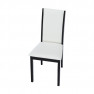Szék, wenge/fehér textilbőr, VENIS