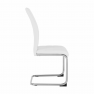 Étkező szék, fehér/króm, VATENA