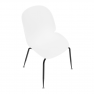 Étkező szék, fehér/fekete MENTA Étkező szék, fehér/fekete MENTA