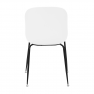 Étkező szék, fehér/fekete MENTA Étkező szék, fehér/fekete MENTA