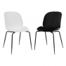 Étkező szék, fehér/fekete MENTA Étkező szék, fehér/fekete MENTA