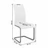 Étkező szék, fehér, DEKOMA Étkező szék, fehér, DEKOMA