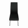 Étkező szék, fekete/króm, VATENA Étkező szék, fekete/króm, VATENA