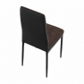 Étkező szék, sötétbarna/fekete, ENRA Étkező szék, sötétbarna/fekete, ENRA