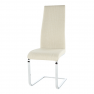 Étkezőszék, anyag bézs/króm, AMINA