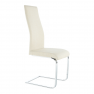 Étkezőszék, anyag bézs/króm, AMINA