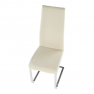 Étkezőszék, anyag bézs/króm, AMINA