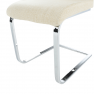 Étkezőszék, anyag bézs/króm, AMINA